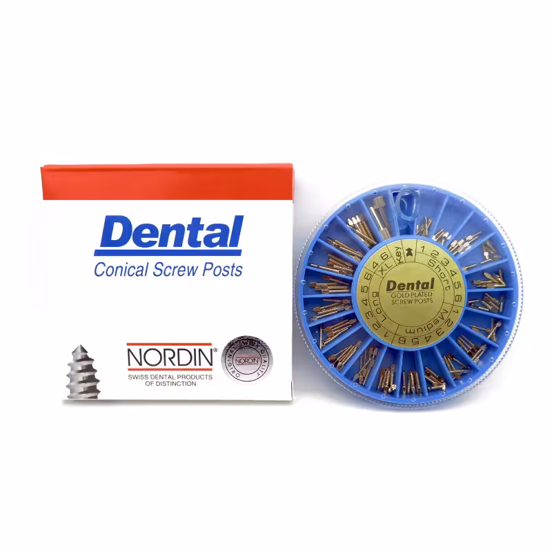 پین برنجی DENTAL – Gold Plated Screw Post 240Pcs