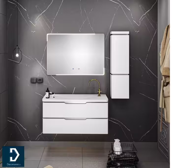 روشویی کابینتی لوکس کابین مدل 601A سفید