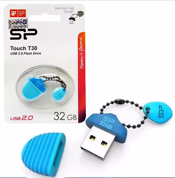 فلش سیلیکون پاور ( Silicon-Power ) مدل Touch T30 ظرفیت 32 گیگابایت