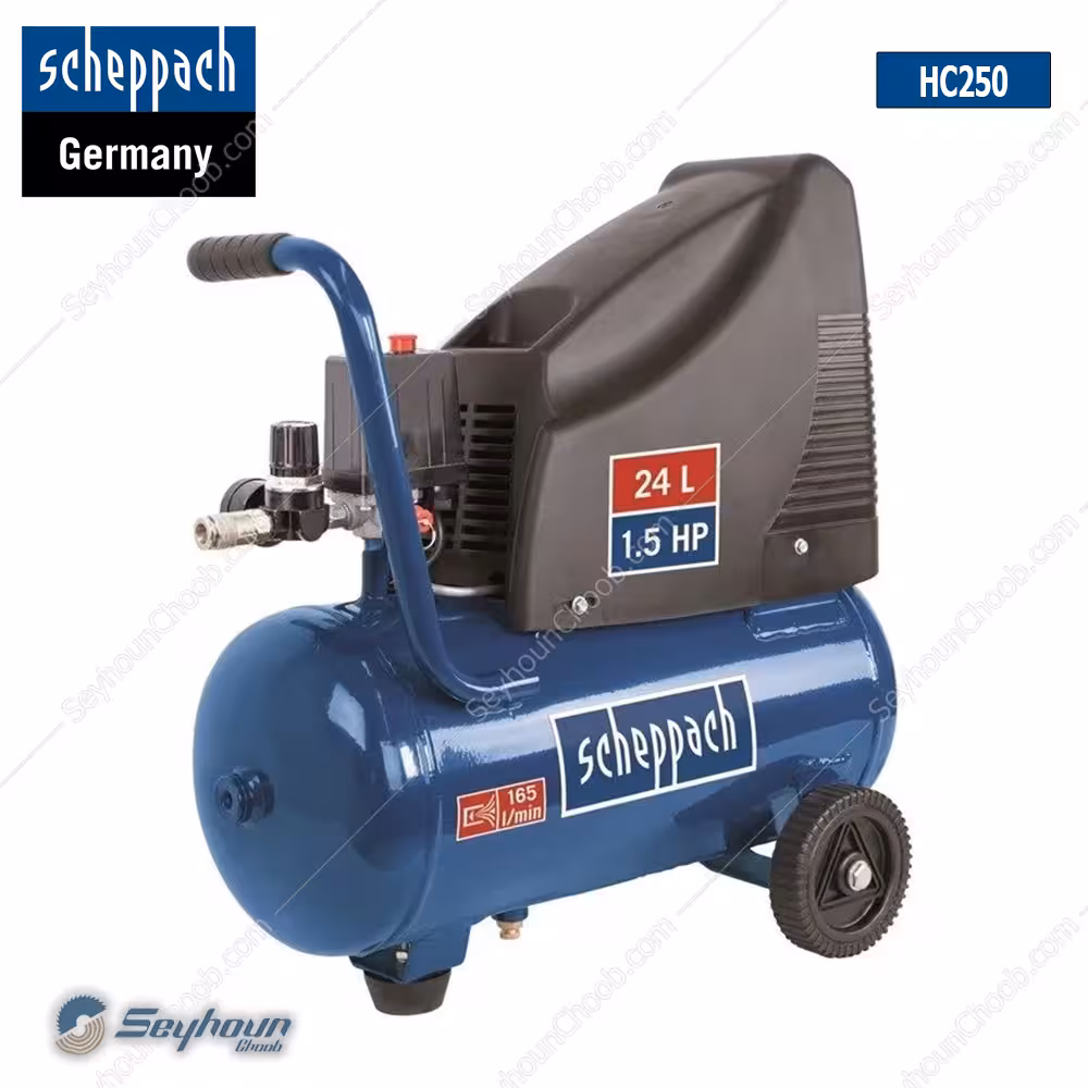 کیت کمپرسور باد 24 لیتری 1100 وات بدون روغن شپخ مدل 5906112904 - HC25O