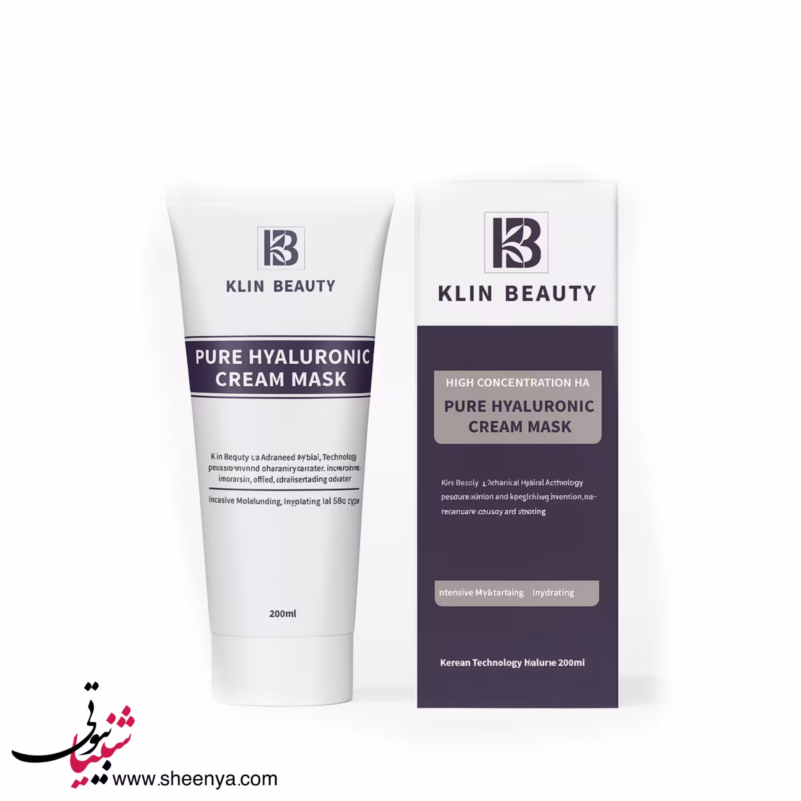 کرم ماسک هیالورونیک خالص کلین بیوتی 200 میل