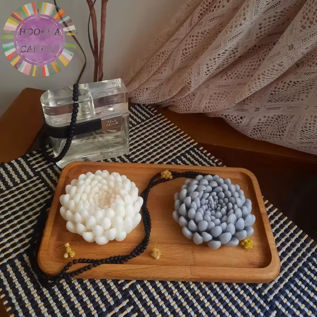 شمع گل داوودی شمعی زیبا و شیک مناسب برای دکوراسیون منزل شما 