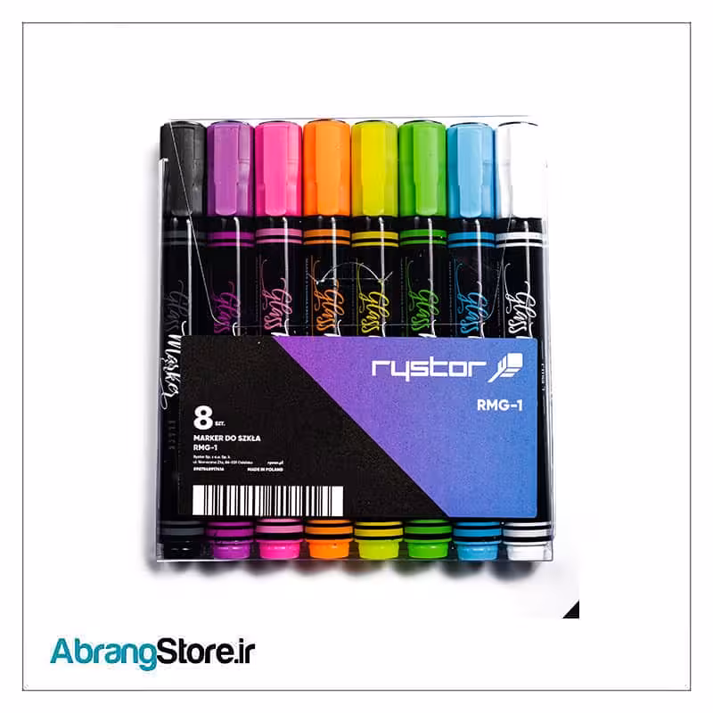 ماژیک شیشه ( گلس برد ) ریستور 8 رنگ