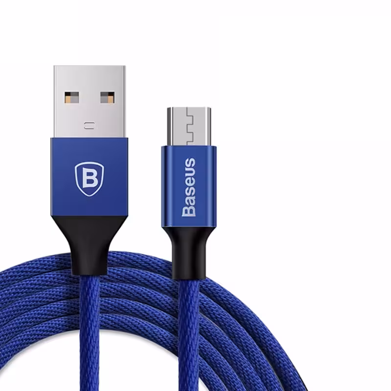 کابل تبدیل USB به microUSB باسئوس مدل Yiven به طول 1.5 متر