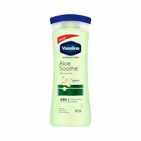 لوسیون بدن آلوئه سوث وازلینVaseline
