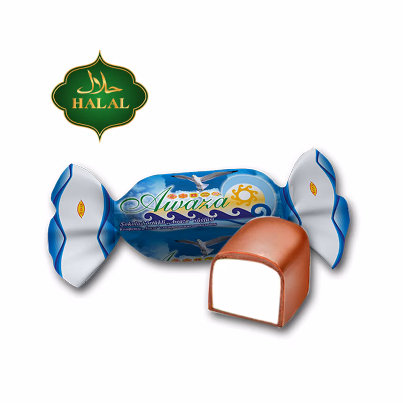 شکلات پذیرایی Avaza هاسار با طعم خامه ای و روکش شکلاتی 1000 گرمی