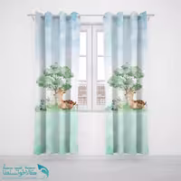 پرده پانچی اتاق کودک طرح حلزون کد A2778