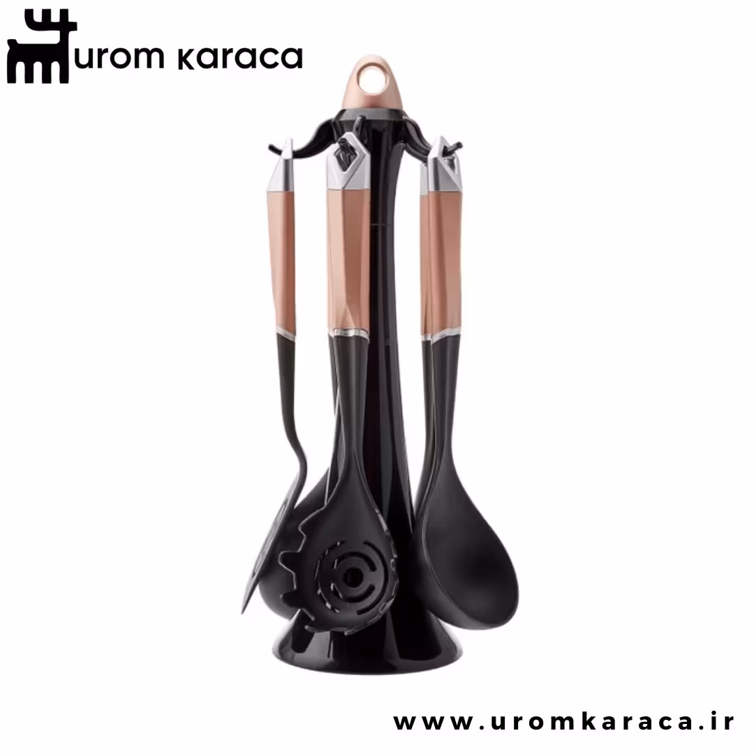 سرویس 6 پارچه کفگیر و ملاقه کاراجا Hardy رزگلد