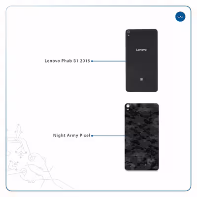 برچسب پوششی ماهوت مدل Night-Army-Pixel مناسب برای تبلت لنوو Phab B1 2015