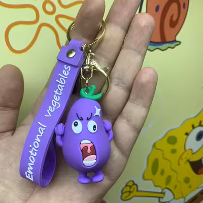 جاکلیدی مدل سیلیکونی طرح بادمجان عصبانی