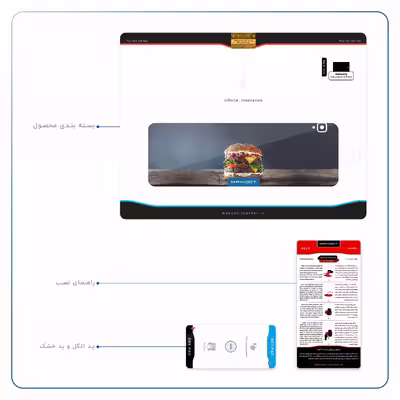 برچسب پوششی ماهوت مدل Hamburger مناسب برای تبلت سامسونگ Galaxy Tab S4 10.5 2018 T830