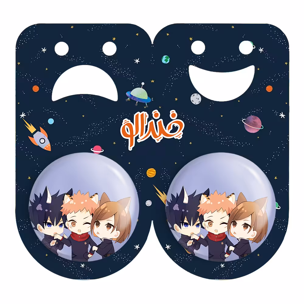 پیکسل خندالو مدل نوبارا و ایتادوری و مگومی انیمه جوجوتسو کایزن کد 11104 به همراه مگنت