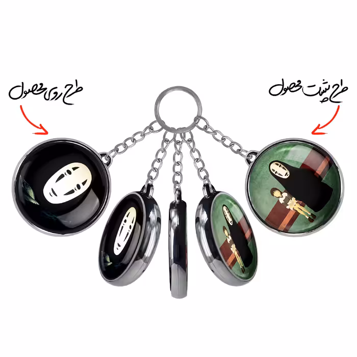 جاکلیدی خندالو طرح چیهیرو و نوفیس انیمه شهر اشباح مدل دوطرفه کد 1208912097