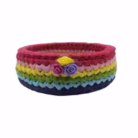 سبد قلاب بافی تریکو کد 14001مجموعه 2 عددی