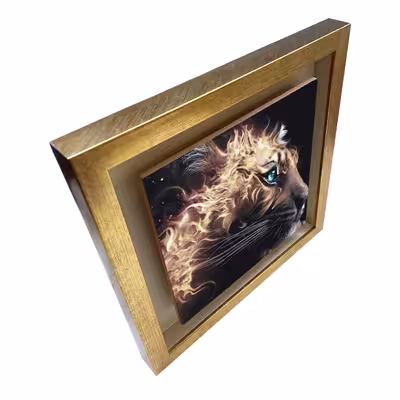 تابلو کاشی طرح شیر آتشین مدل QT 1002