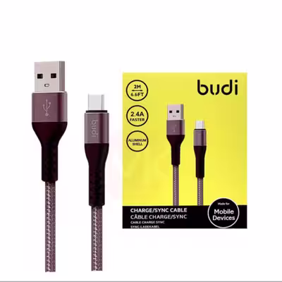 کابل تبدیل USB به USB-C بودی مدل M8J197T طول 2 متر