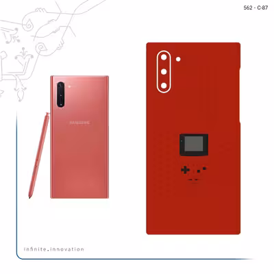 برچسب پوششی ماهوت مدل Minimal GameBoy Icon مناسب برای گوشی موبایل سامسونگ Galaxy Note 10