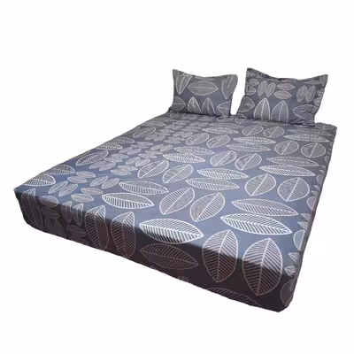 سرویس ملحفه مدل کشدار طرح ماکائو کد ni05053 دو نفره سه تکه