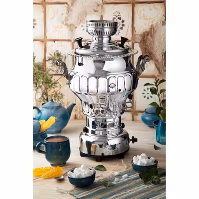 سماور گازی عالی نسب مدل نگار ظرفیت 6 لیتر