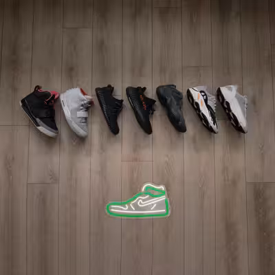 چراغ دیواری نئون دیزاین طرح Shoes-GL_GR