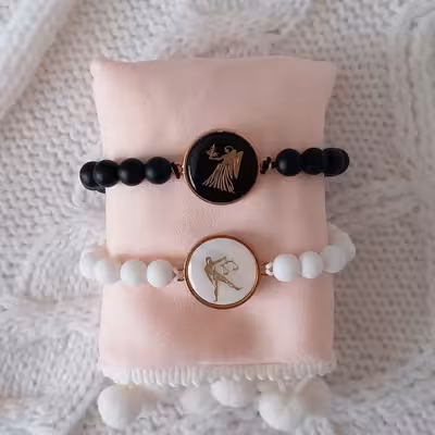 دستبند مدل ماه مهر و شهریور F87 مجموعه 2 عددی