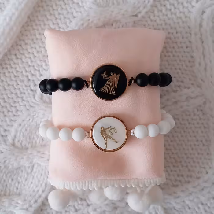 دستبند مدل ماه مهر و شهریور F87 مجموعه 2 عددی