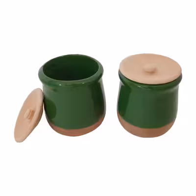 ظرف دیزی سفالی مدل یک نفره بسته 6 عددی