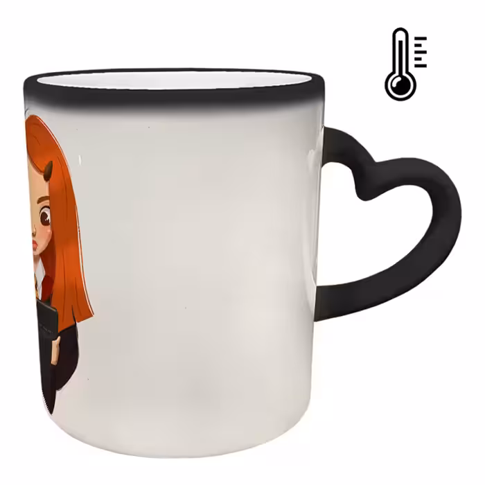 ماگ حرارتی مدل دسته قلبی طرح هری پاتر کد 70