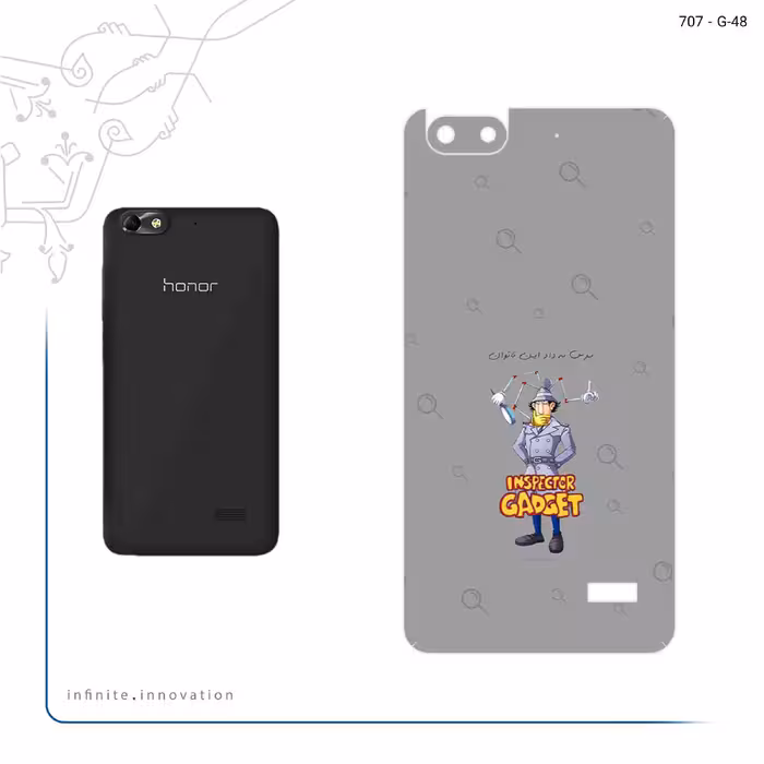 برچسب پوششی ماهوت مدل Inspector Gadget مناسب برای گوشی موبایل آنر 4C