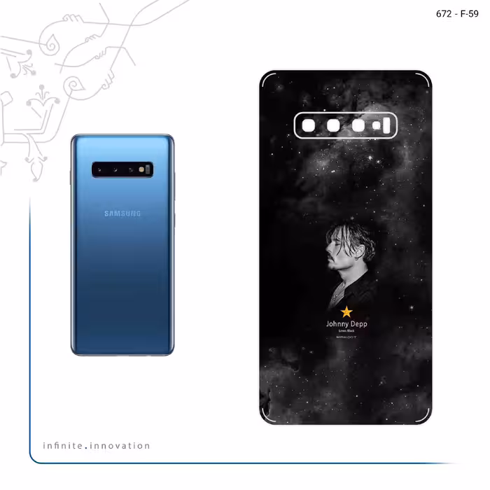 برچسب پوششی ماهوت مدل Johnny Depp مناسب برای گوشی موبایل سامسونگ Galaxy S10 Plus