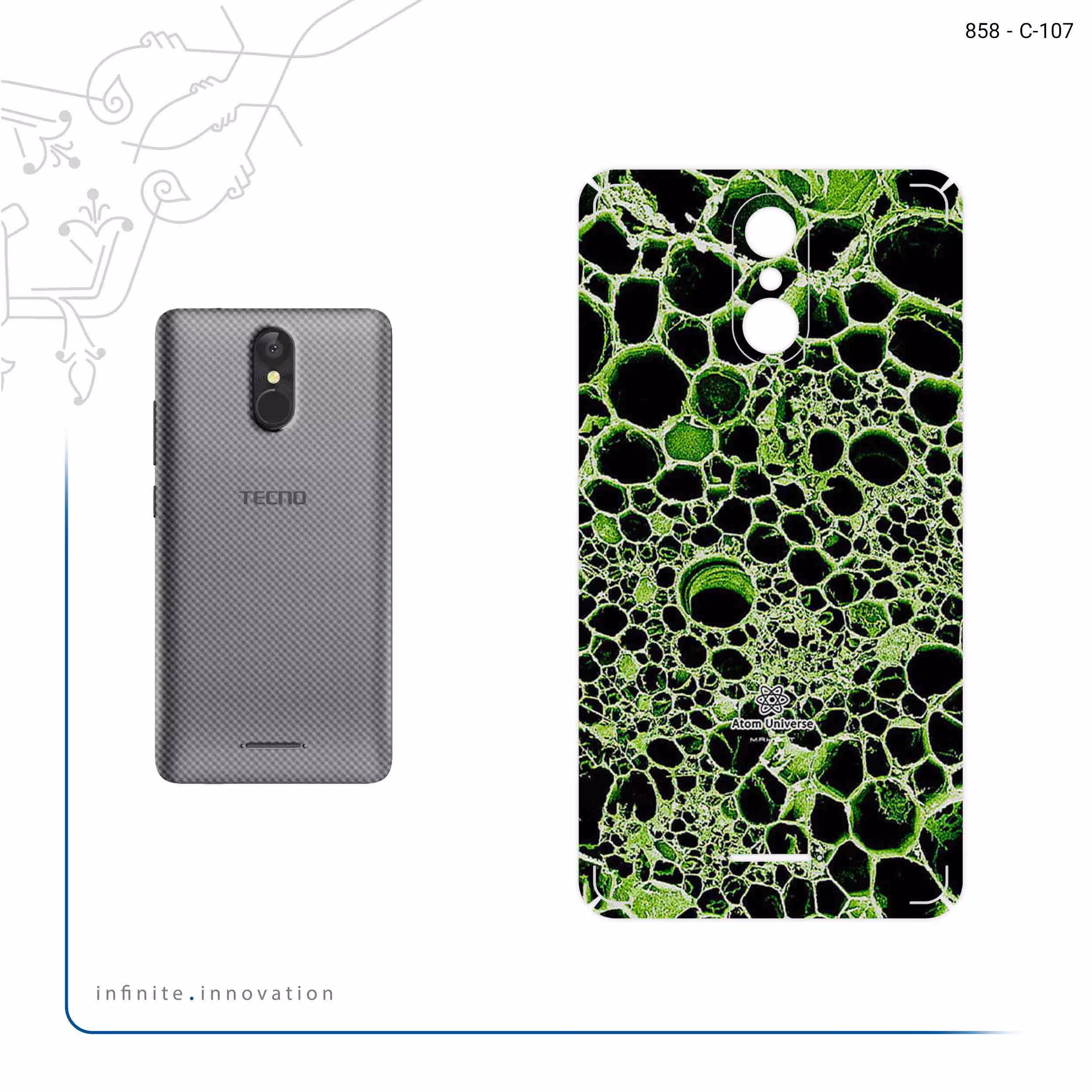 برچسب پوششی ماهوت مدل Atom Universe 4 مناسب برای گوشی موبایل تکنو WX3F LTE