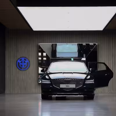 چراغ دیواری نئون دیزاین طرح Bmw-BL_BL