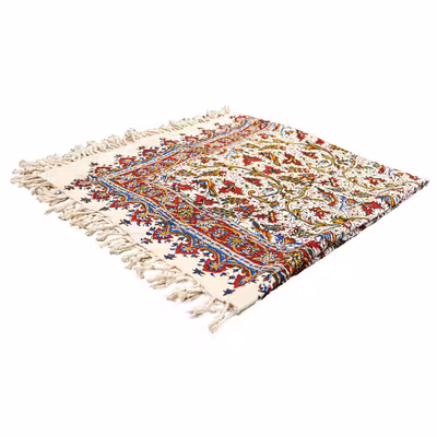 رومیزی قلمکار زابلیان مدل ممتاز طرح پریوش کد MQ100RGB