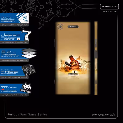 برچسب پوششی ماهوت مدل Serious Sam Game Series-FullSkin مناسب برای گوشی موبایل سونی Xperia XZ1