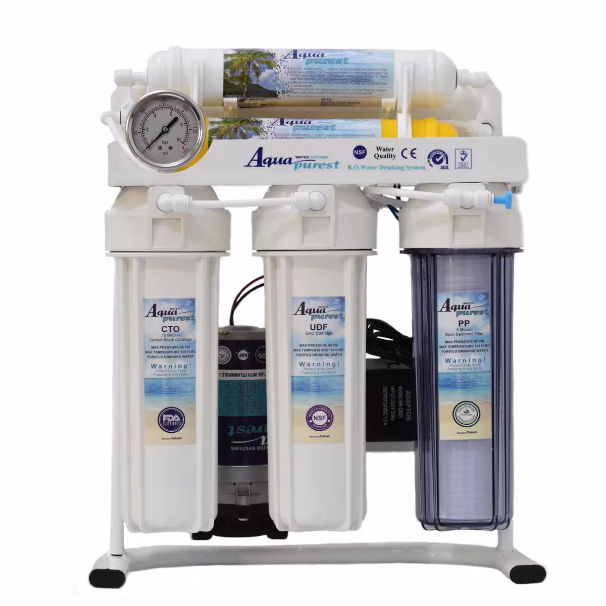 دستگاه تصفیه کننده آب آکوا پیورست مدل K 800 به همراه شیر تصفیه آب کد 01