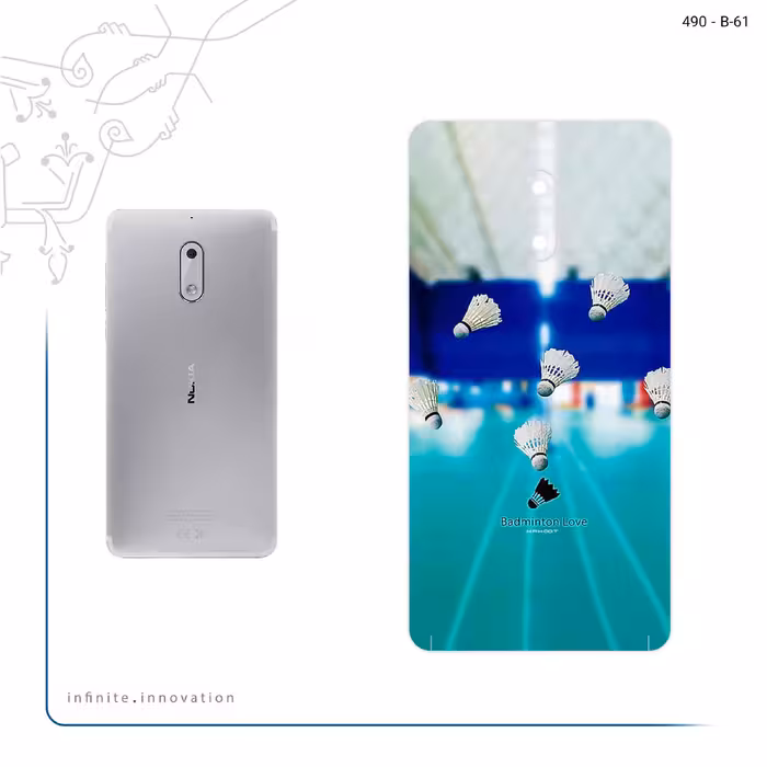 برچسب پوششی ماهوت مدل Badminton مناسب برای گوشی موبایل نوکیا 6