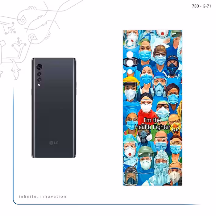 برچسب پوششی ماهوت مدل Nurse مناسب برای گوشی موبایل ال جی Velvet 5G