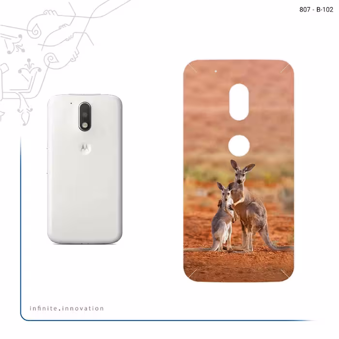 برچسب پوششی ماهوت مدل Kangaroo مناسب برای گوشی موبایل موتورولا Moto G4 Play