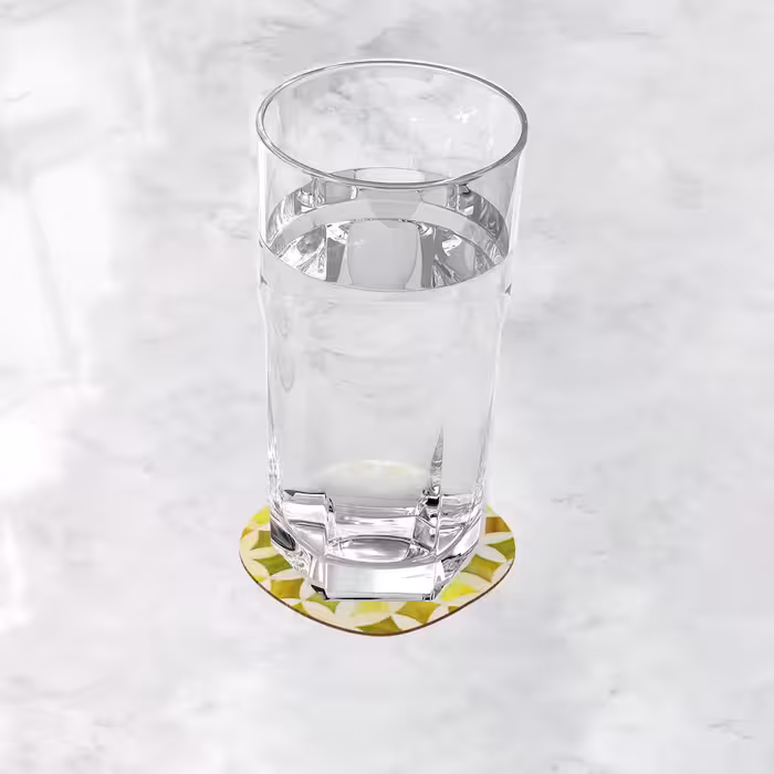 زیر لیوانی ترمه طراحان ایده مدل گل کد 2 مجموعه 6 عددی