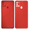 برچسب پوششی سلبیت مدل 3D black Carbon fiber Texture مناسب برای گوشی سامسونگ Galaxy A21s