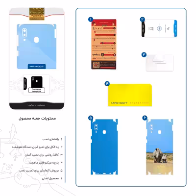 برچسب پوششی ماهوت مدل Rhino-FullSkin مناسب برای گوشی موبایل سامسونگ Galaxy M10s
