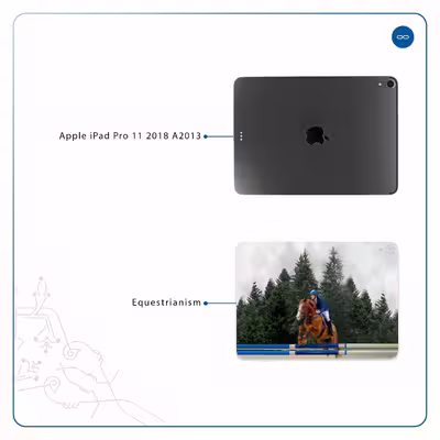 برچسب پوششی ماهوت مدل Equestrianism مناسب برای تبلت اپل iPad Pro 11 2018 A2013