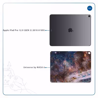 برچسب پوششی ماهوت مدل Universe-by-NASA-6 مناسب برای تبلت اپل iPad Pro 12.9 (GEN 3) 2018 A1895