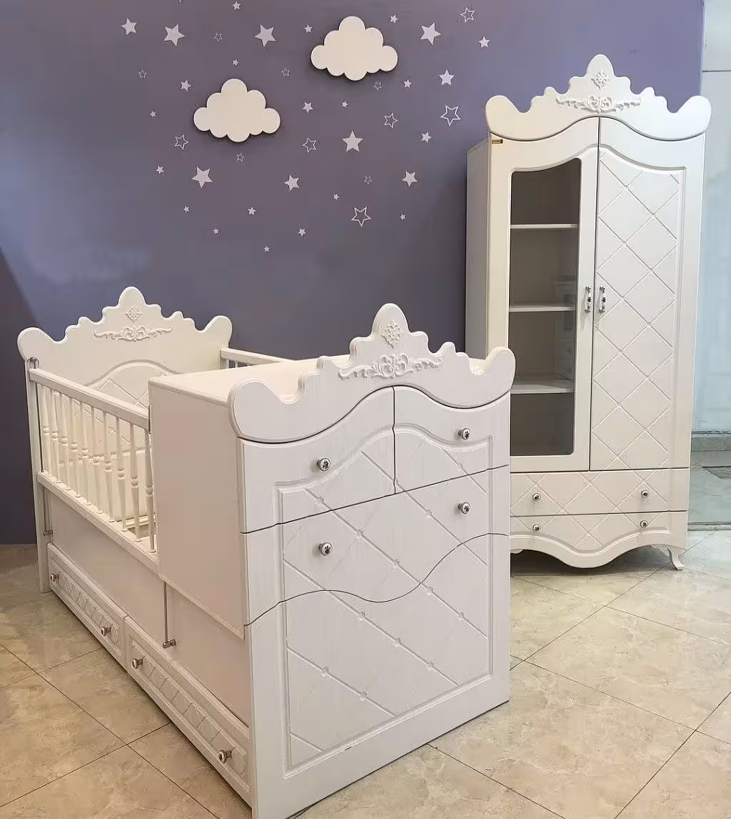 سرویس خواب نوزاد به نوجوان مدل کلاسیک توپی