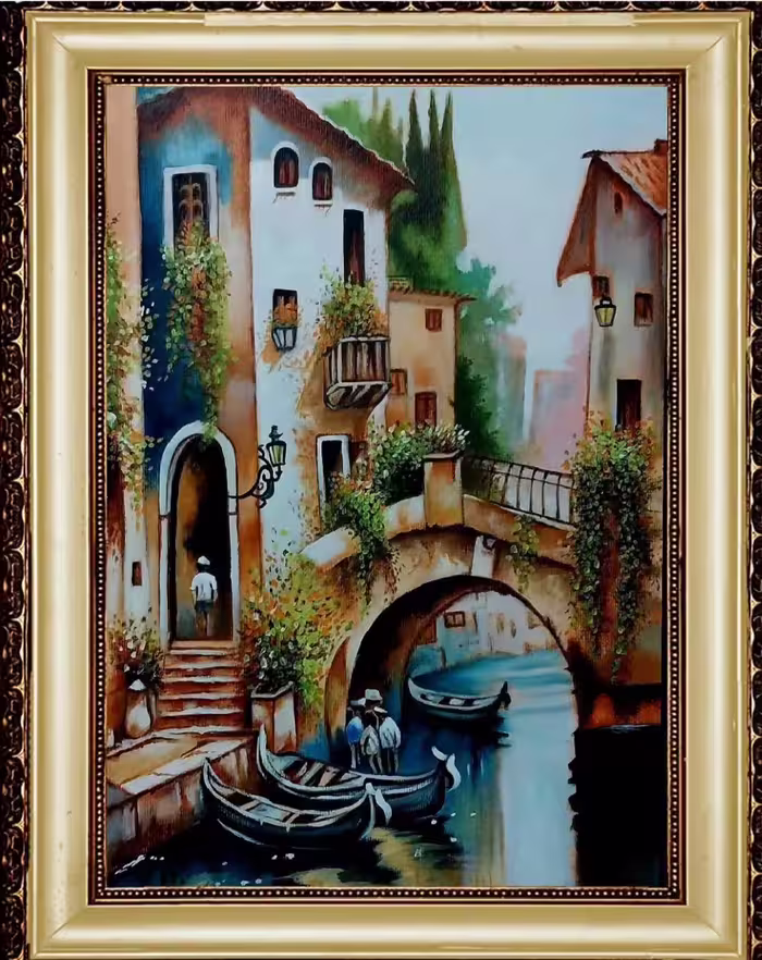 تابلو نقاشی رنگ و روغن ونیز 25/35