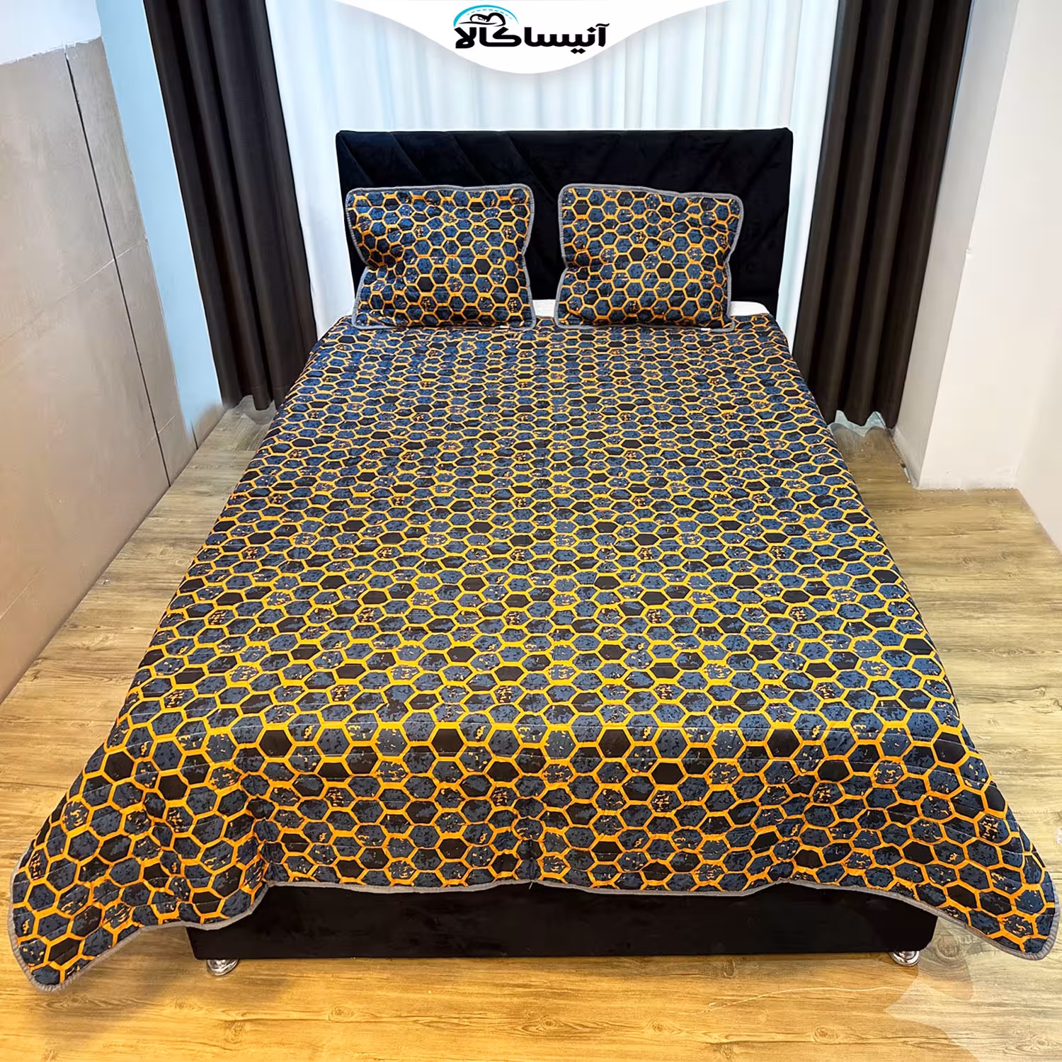 سرویس خواب یاپراک مدل پنبه دوزی کد 16 دونفره 3 تکه