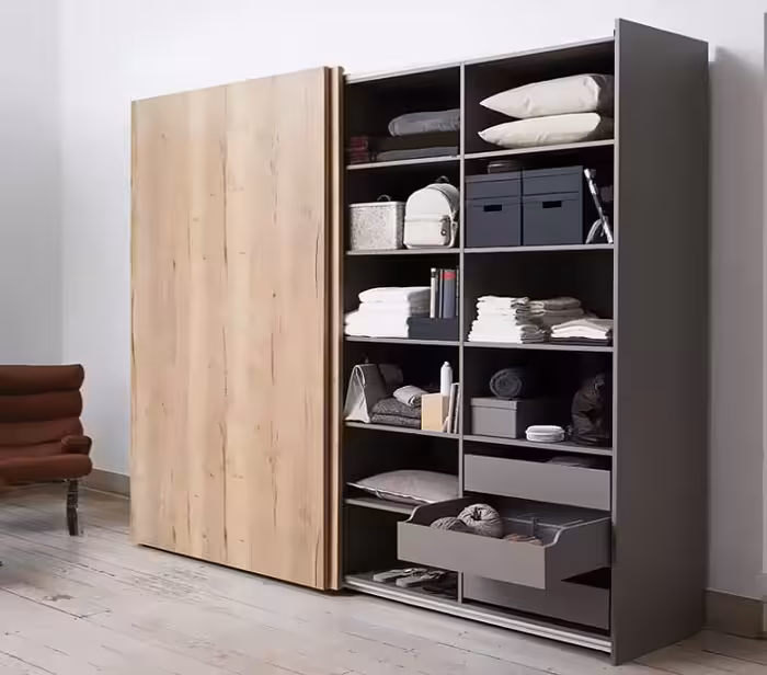 مکانیزم ریلی تاپ لاین 240 سانتی متر روکار دو درب با عرض حداکثر 120 سانتی متر فانتونی کد K025