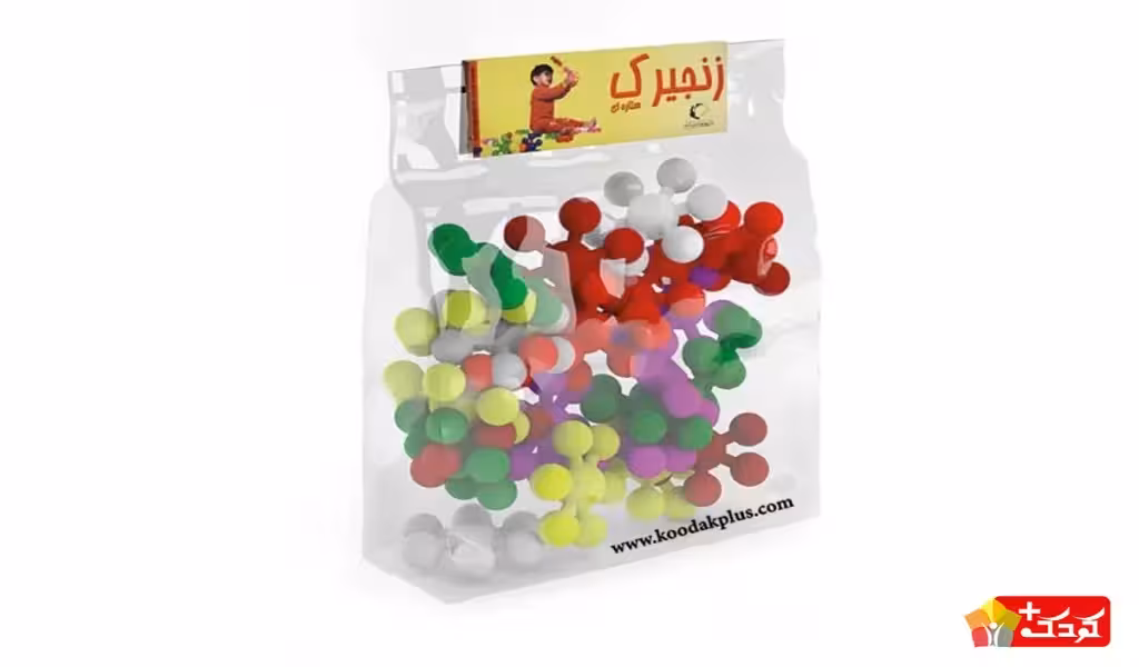 بازی فکری زنجیرک سلفونی ستاره‌ای 24 عددی لبخند