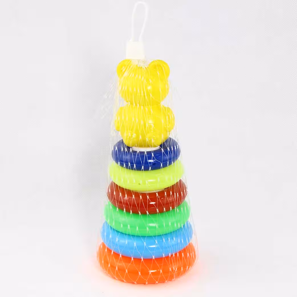 بازی آموزشی 6 حلقه هوش خرسی(سایز کوچک) 6 تا 2 سال