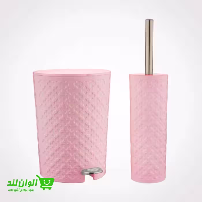 ست سطل و فرچه لیمون طرح گل کد 27206